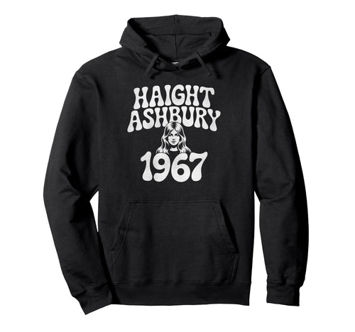 Haight Ashbury 1967 Hippie Boho Hoodie - Graphic Print Men Women - T-Shirt, Sweatshirt, Hoodie