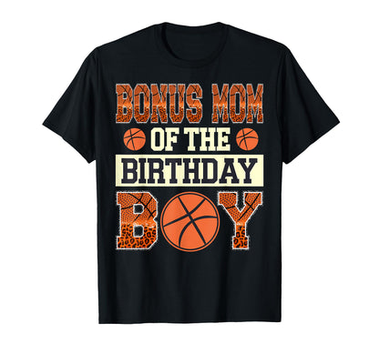 Bonus Mom Birthday Basketball Baller T-Shirt - Minimalist Print for Adults - T-Shirt, Sweatshirt, Hoodie