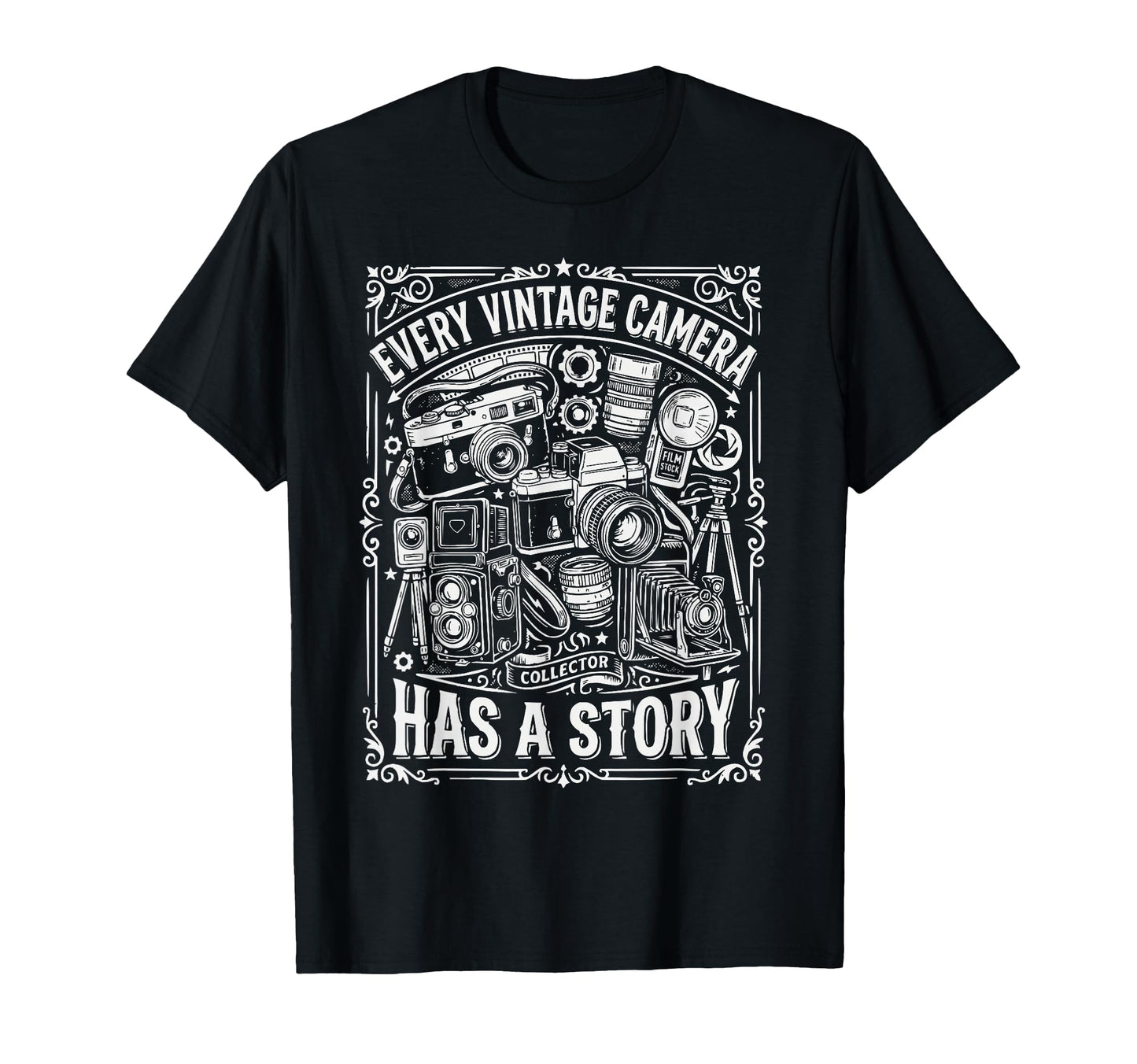 Camera Collector Photography T-Shirt - Aesthetic Graphic Men Women - T-Shirt, Sweatshirt, Hoodie