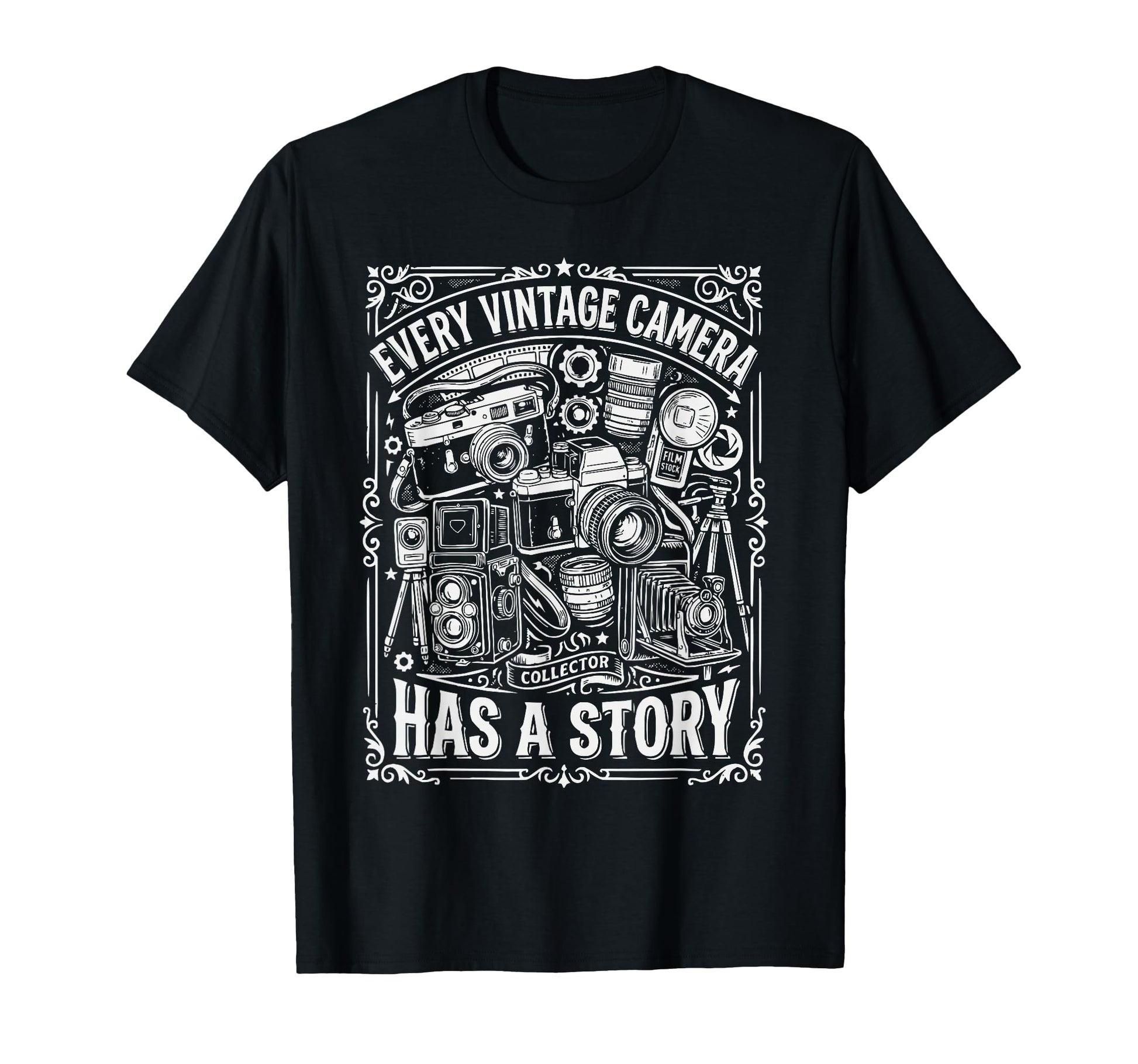 Camera Collector Photography T-Shirt - Aesthetic Graphic Men Women - T-Shirt, Sweatshirt, Hoodie
