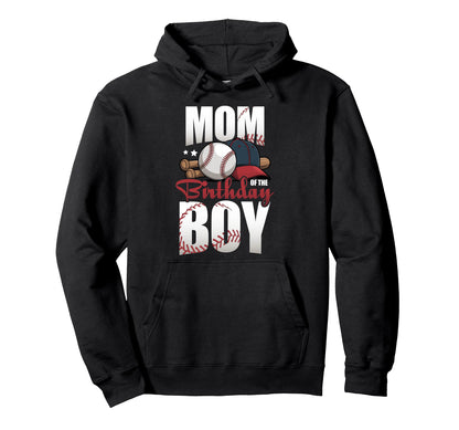 Mom Birthday Matching Baseball Birthday Hoodie - Minimalist Print Unisex - T-Shirt, Sweatshirt, Hoodie