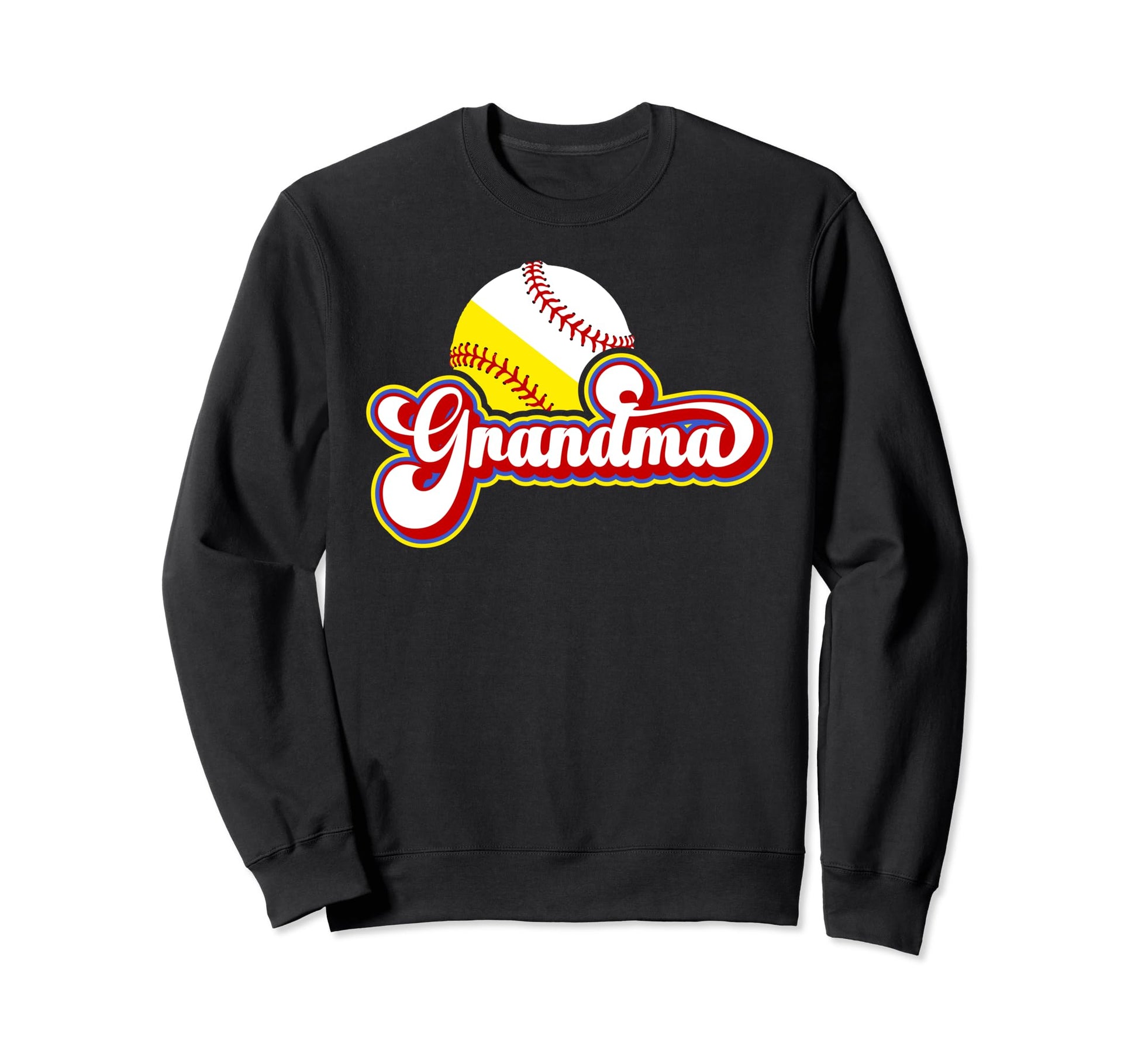 Baseball Softball Grandma Softball Sweatshirt - Minimalist Print Men Women - T-Shirt, Sweatshirt, Hoodie