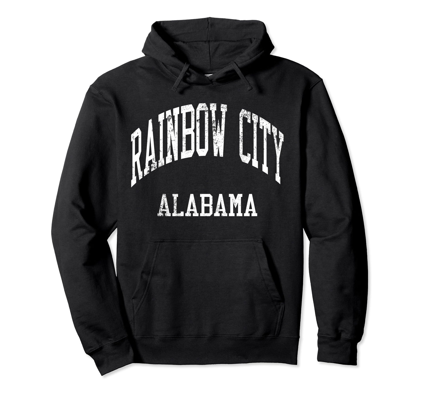Rainbow City Alabama 70S College Sports Hoodie - Fun Novelty Design Unisex - T-Shirt, Sweatshirt, Hoodie