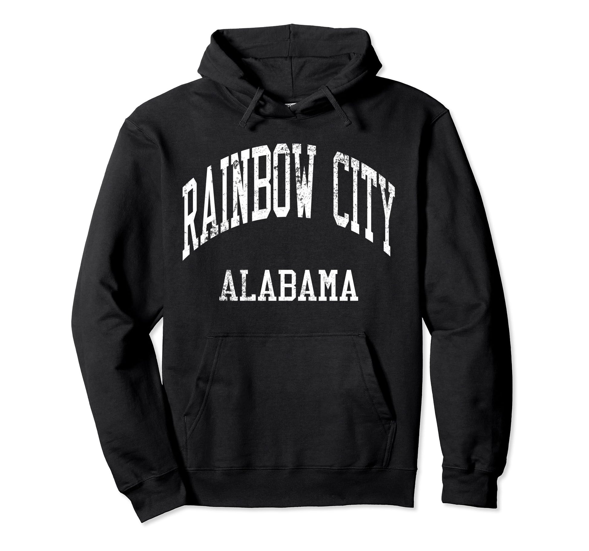 Rainbow City Alabama 70S College Sports Hoodie - Fun Novelty Design Unisex - T-Shirt, Sweatshirt, Hoodie
