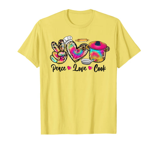 Peace Love Cooking Lunch Lady T-Shirt - Casual Everyday Wear for Adults - T-Shirt, Sweatshirt, Hoodie