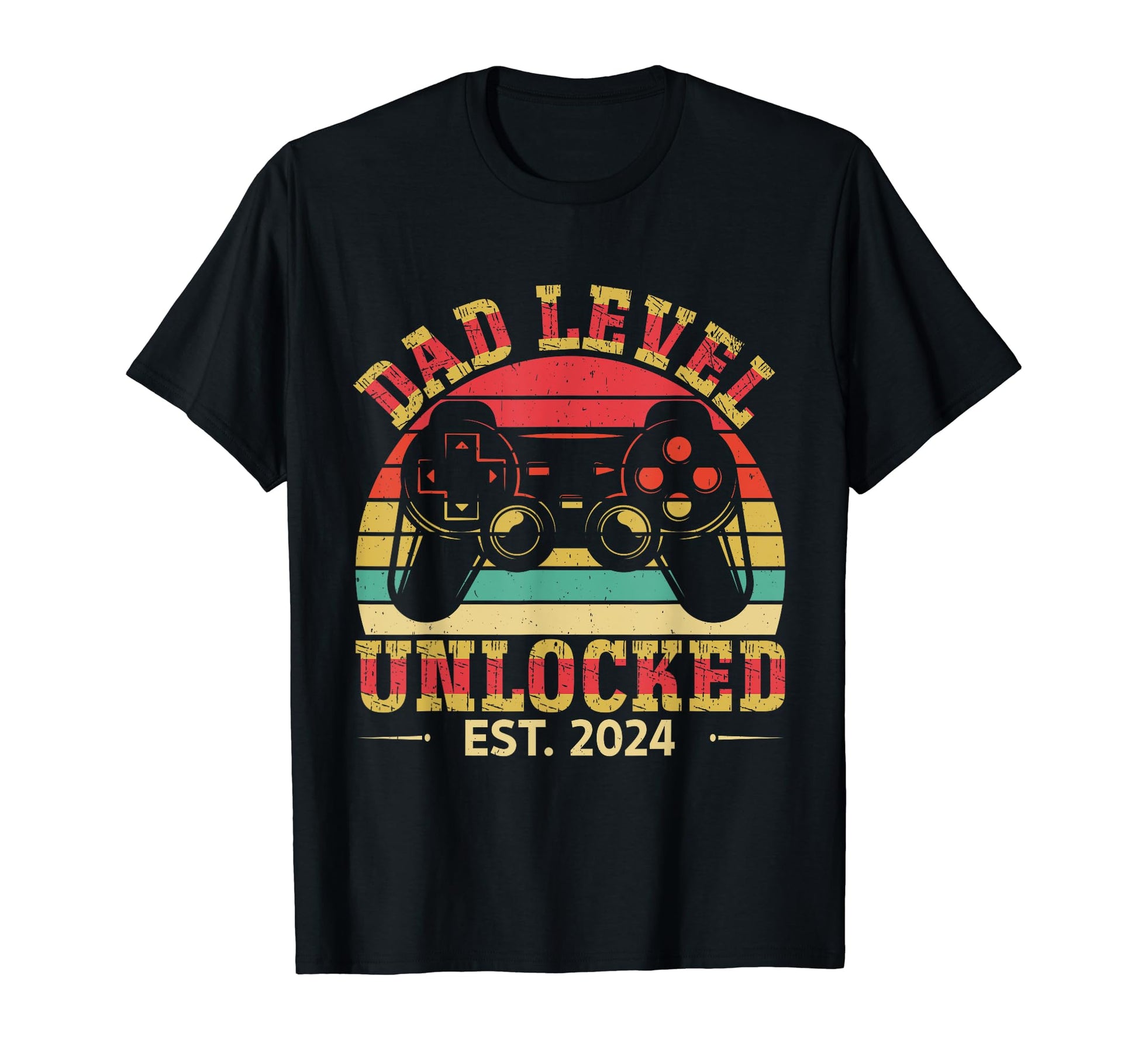Dad Level Unlocked Gamer Funny Fathers T-Shirt - Graphic Print for Adults - T-Shirt, Sweatshirt, Hoodie