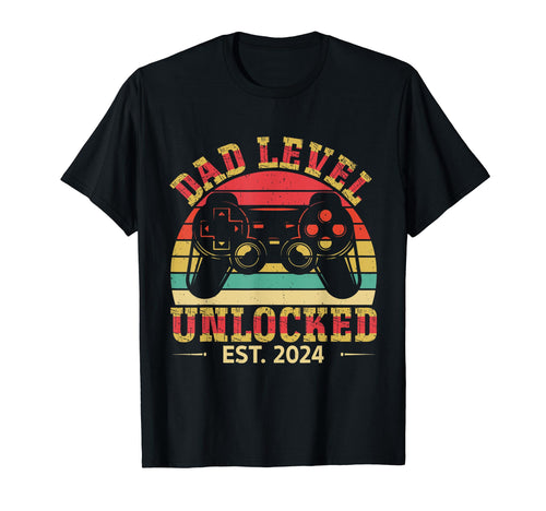 Dad Level Unlocked Gamer Funny Fathers T-Shirt - Graphic Print for Adults - T-Shirt, Sweatshirt, Hoodie
