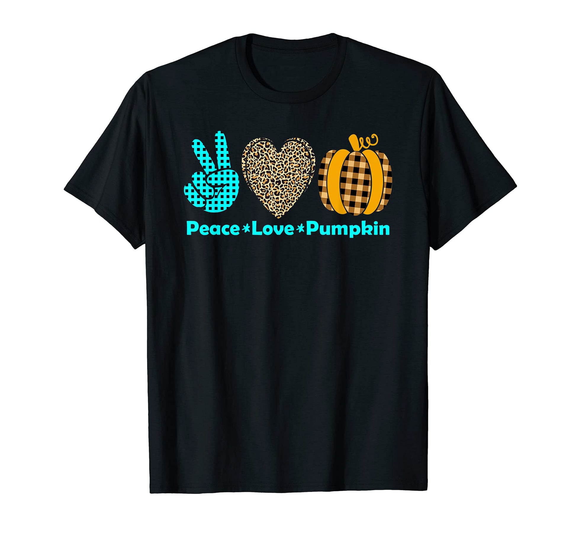 Leopard Pumpkin Plaid Nurse October T-Shirt - Graphic Print Unisex - T-Shirt, Sweatshirt, Hoodie