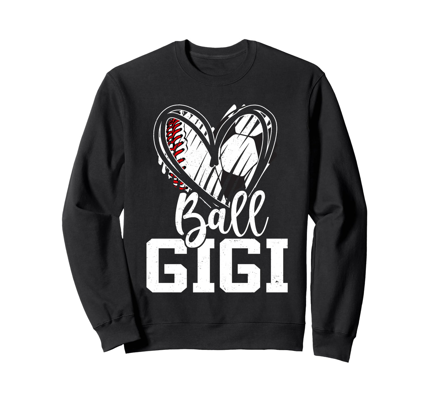Ball Gigi Baseball Soccer Grandma Sweatshirt - Streetwear Style for Adults - T-Shirt, Sweatshirt, Hoodie