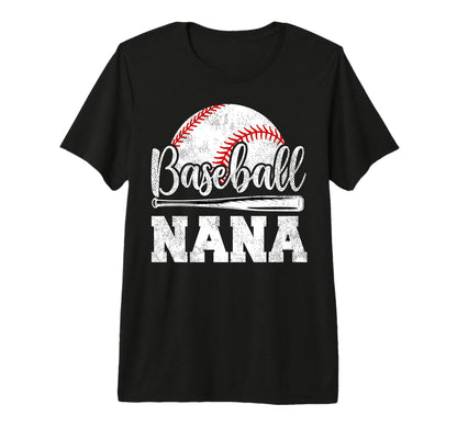Baseball Nana Baseball Player Game T-Shirt - Minimalist Print for Adults - T-Shirt, Sweatshirt, Hoodie