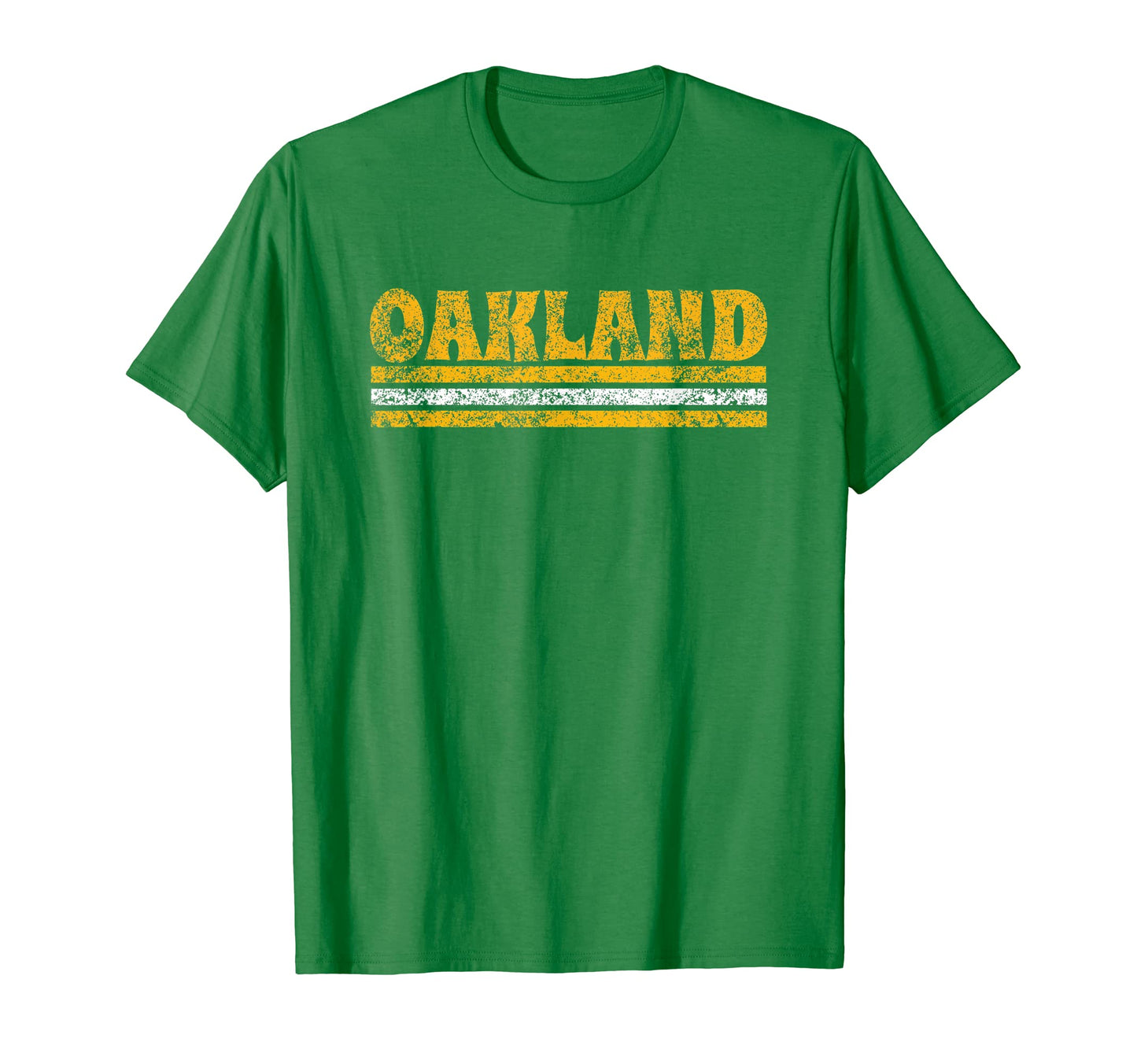 Oakland California Weathered Stripe T-Shirt - Fun Novelty Design Unisex - T-Shirt, Sweatshirt, Hoodie