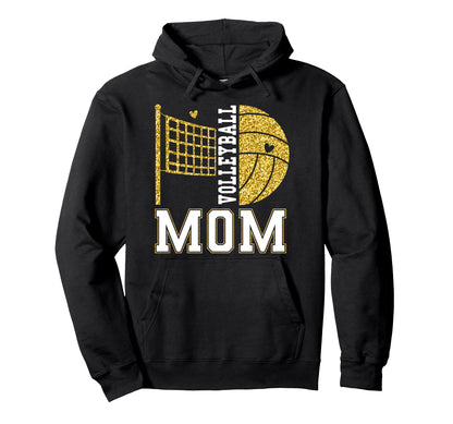 Volleyball Mom Game Day Volleyball Hoodie - Unique Graphic for Adults - T-Shirt, Sweatshirt, Hoodie