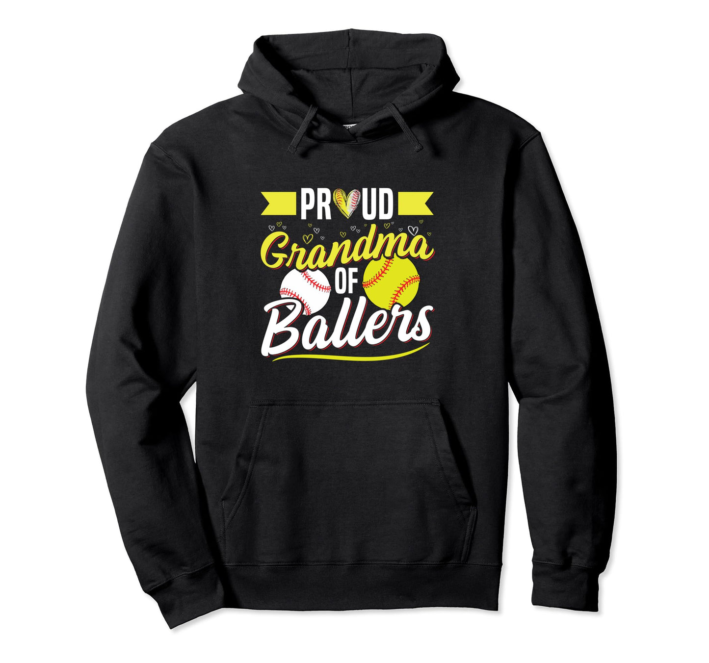 Ballers Grandma Both Hoodie - Aesthetic Graphic for Adults - T-Shirt, Sweatshirt, Hoodie