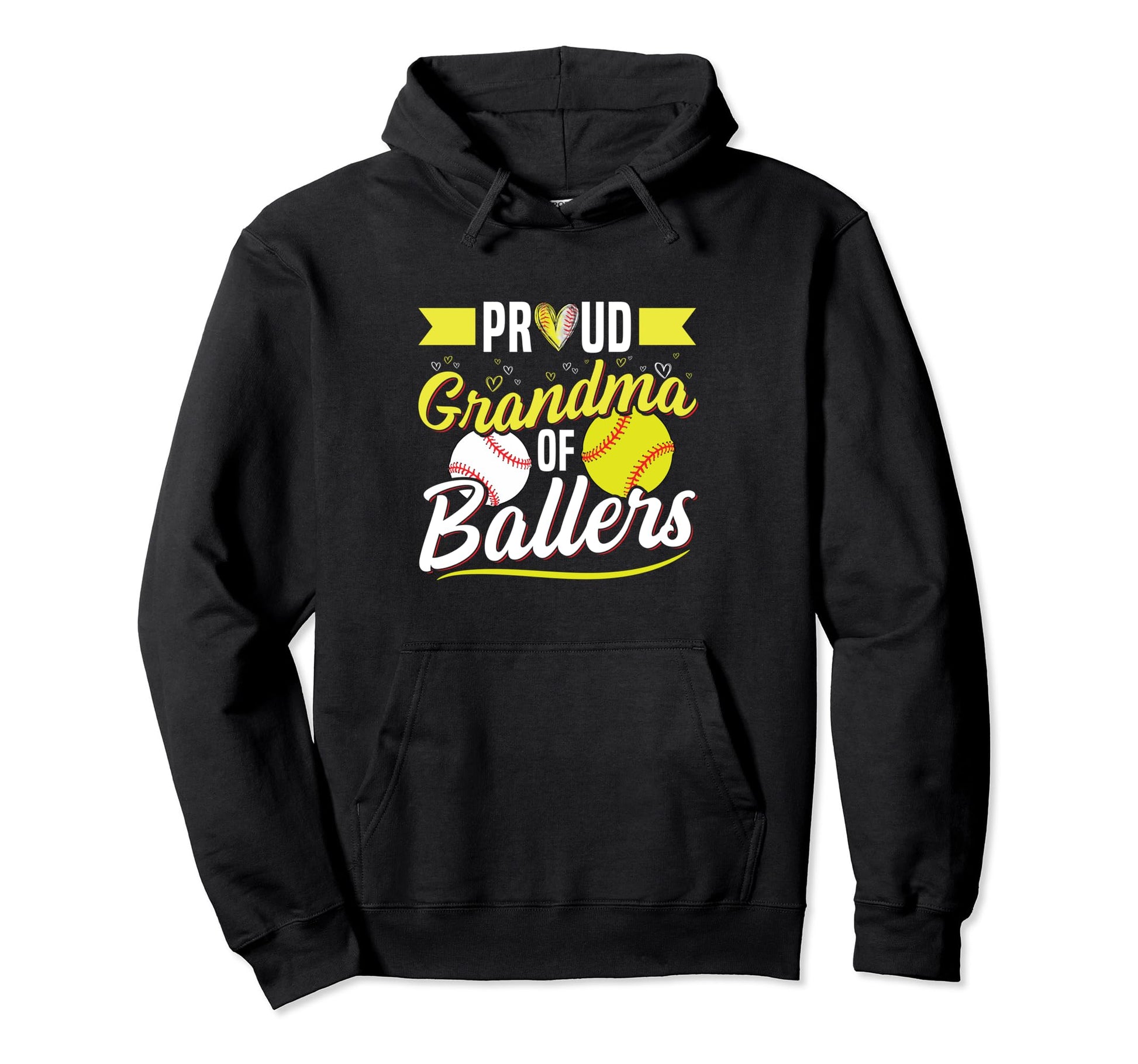 Ballers Grandma Both Hoodie - Aesthetic Graphic for Adults - T-Shirt, Sweatshirt, Hoodie