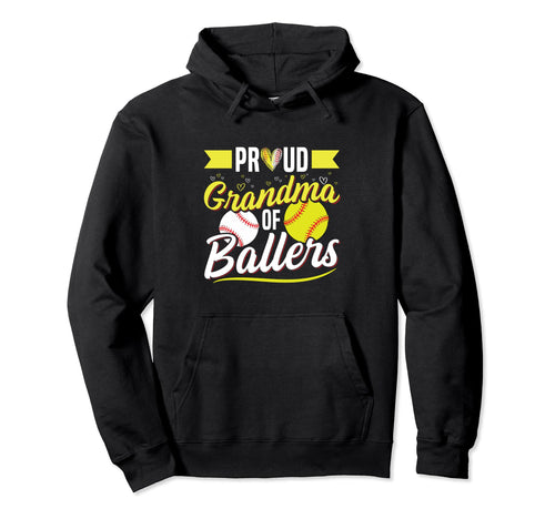 Ballers Grandma Both Hoodie - Aesthetic Graphic for Adults - T-Shirt, Sweatshirt, Hoodie