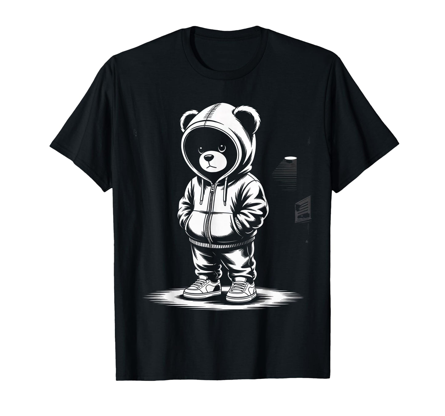Camouflage Rapper Teddy Bear Camo 80S T-Shirt - Minimalist Print Unisex - T-Shirt, Sweatshirt, Hoodie