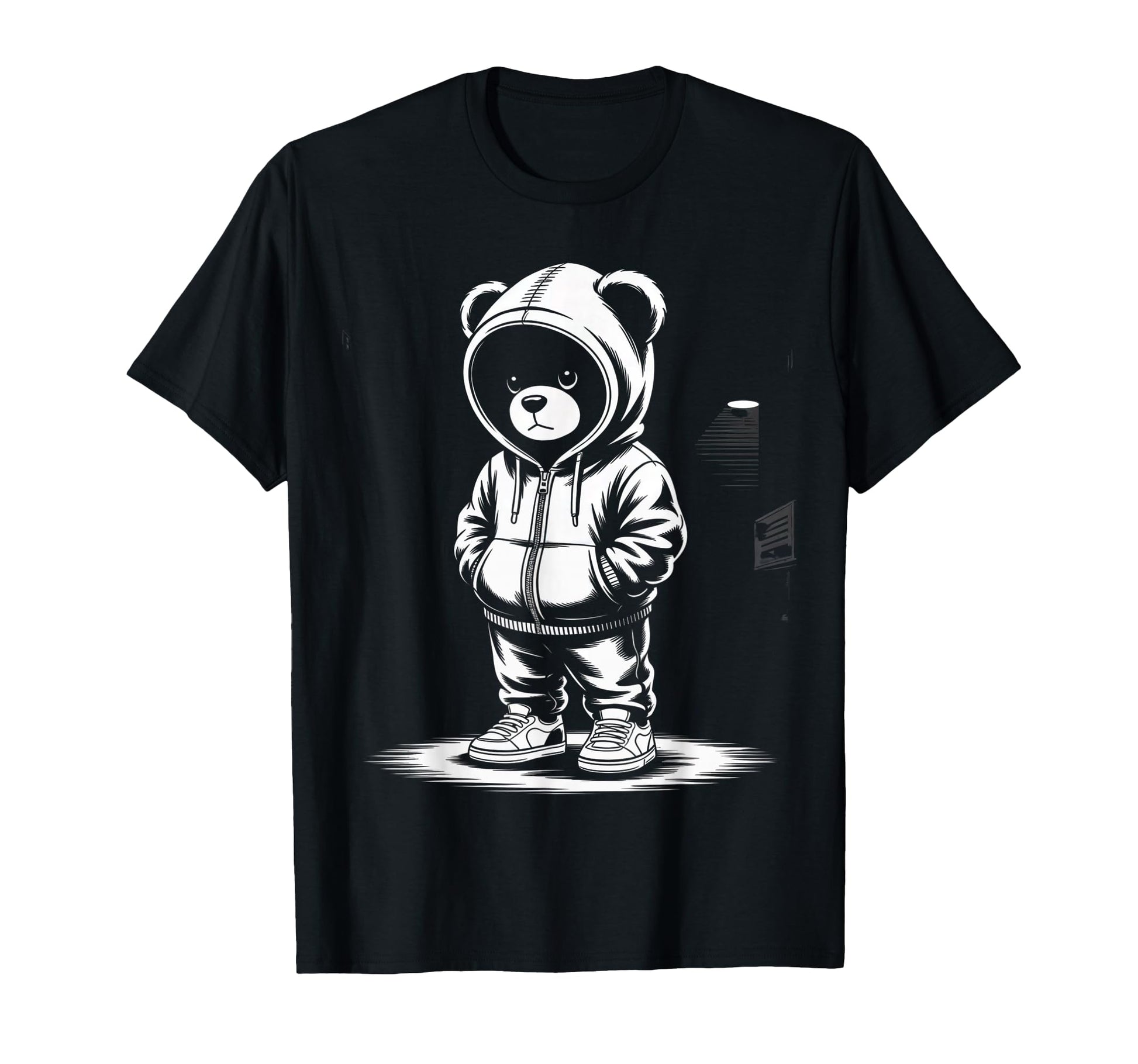 Camouflage Rapper Teddy Bear Camo 80S T-Shirt - Minimalist Print Unisex - T-Shirt, Sweatshirt, Hoodie