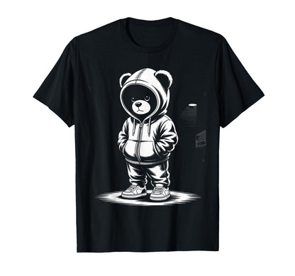 Camouflage Rapper Teddy Bear Camo 80S T-Shirt - Minimalist Print Unisex - T-Shirt, Sweatshirt, Hoodie