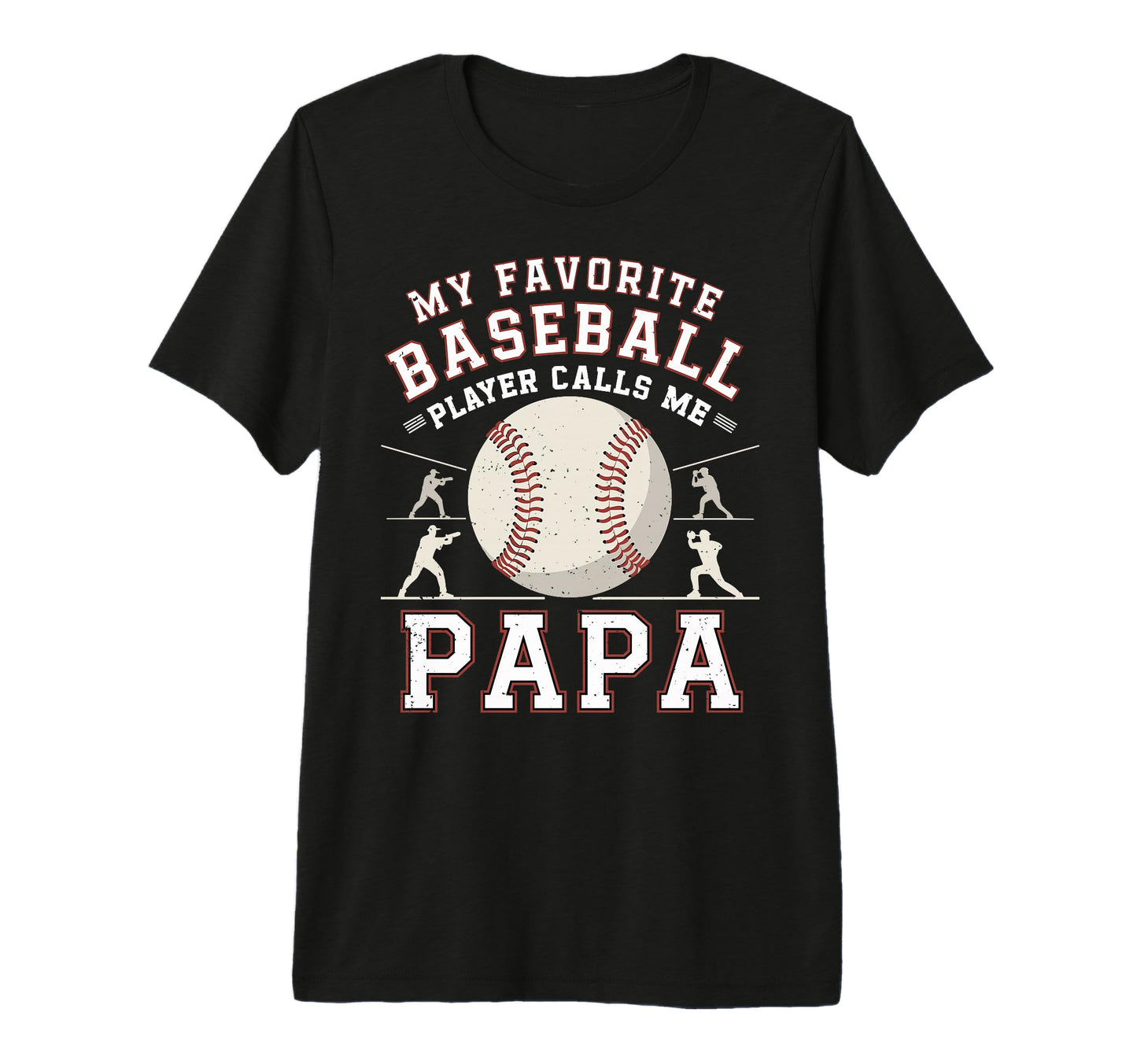 Mens Baseball Dad My Favorite Baseball T-Shirt - Unique Graphic Unisex - T-Shirt, Sweatshirt, Hoodie