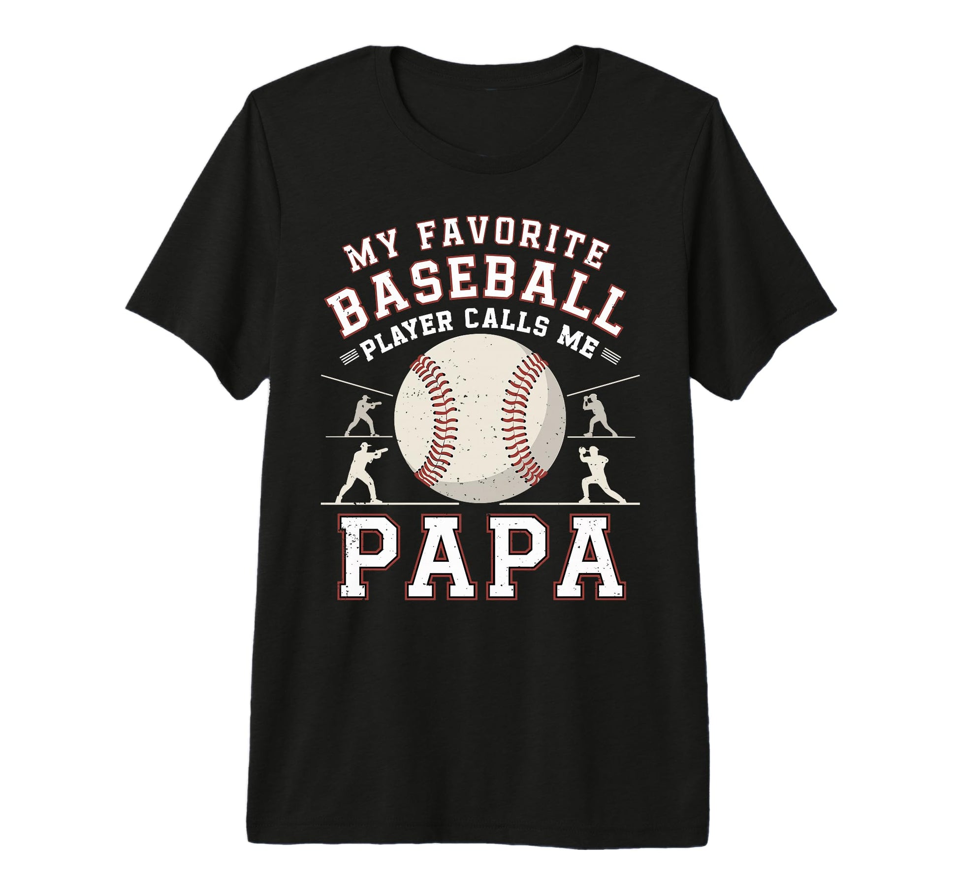 Mens Baseball Dad My Favorite Baseball T-Shirt - Unique Graphic Unisex - T-Shirt, Sweatshirt, Hoodie