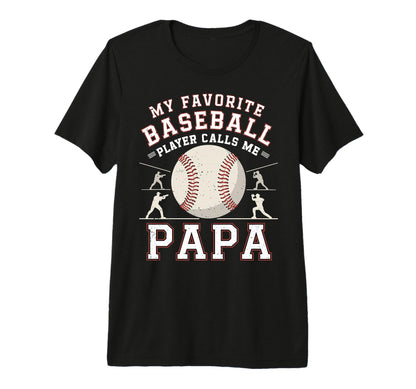 Mens Baseball Dad My Favorite Baseball T-Shirt - Unique Graphic Unisex - T-Shirt, Sweatshirt, Hoodie