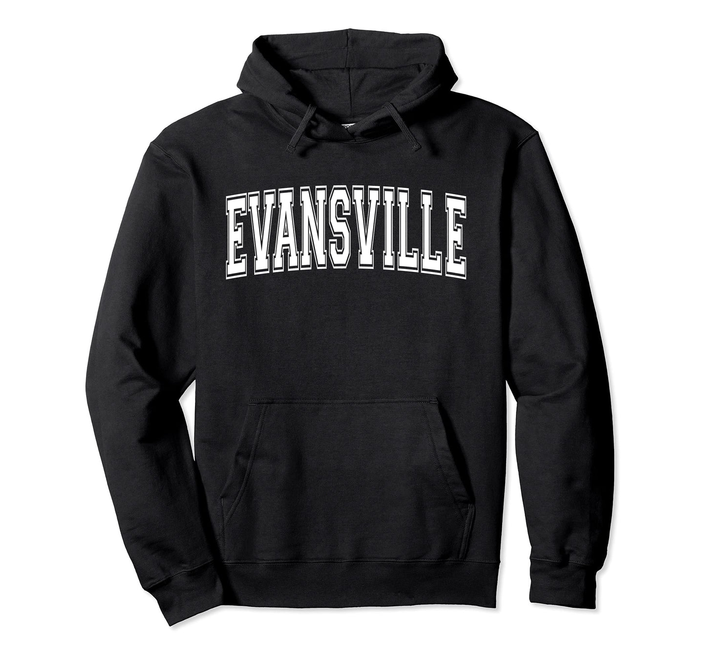 Evansville Indiana Usa Sports Varsity Hoodie - Graphic Print Unisex - T-Shirt, Sweatshirt, Hoodie