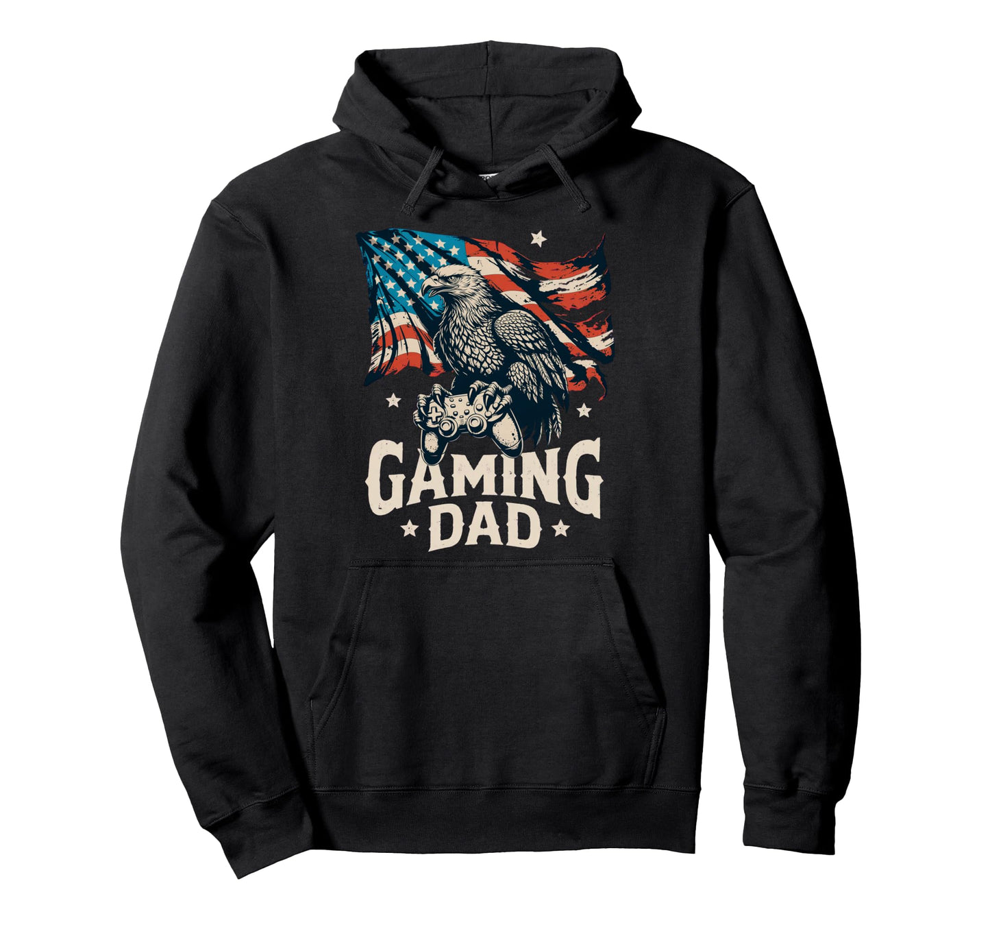 American Gaming Dad Hoodie - Aesthetic Graphic for Adults - T-Shirt, Sweatshirt, Hoodie