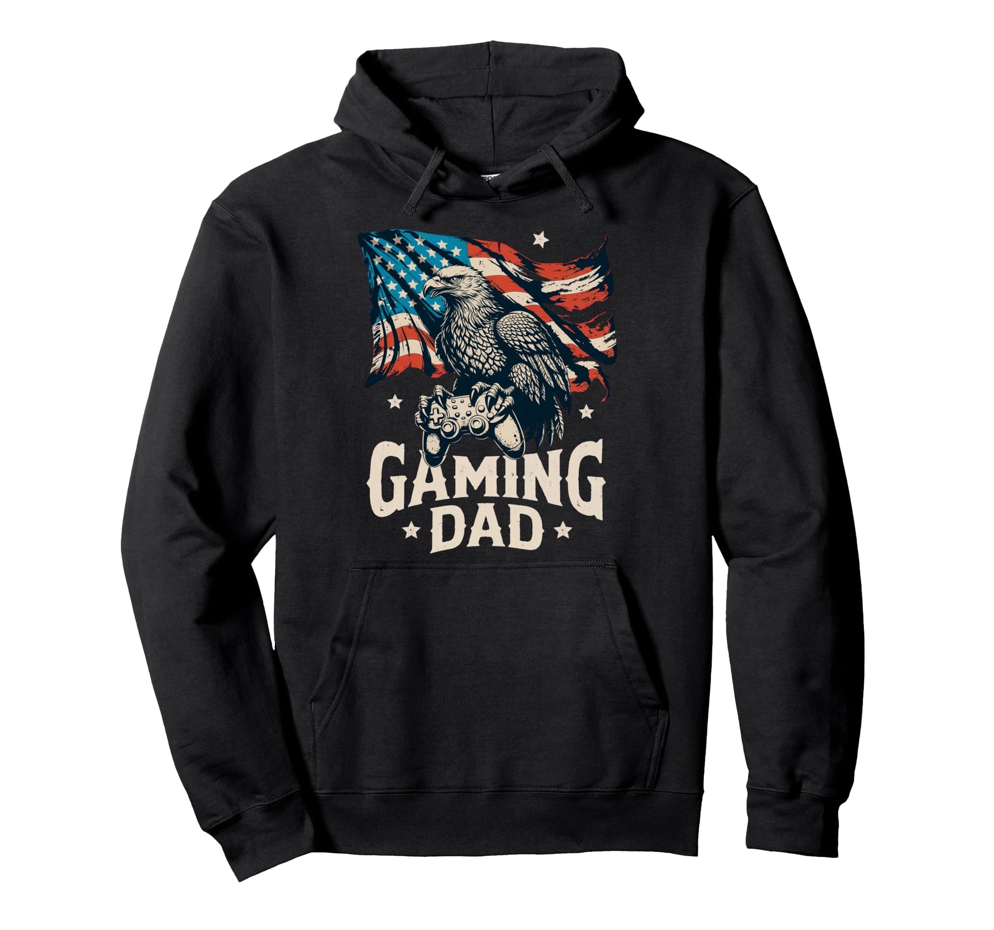 American Gaming Dad Hoodie - Aesthetic Graphic for Adults - T-Shirt, Sweatshirt, Hoodie