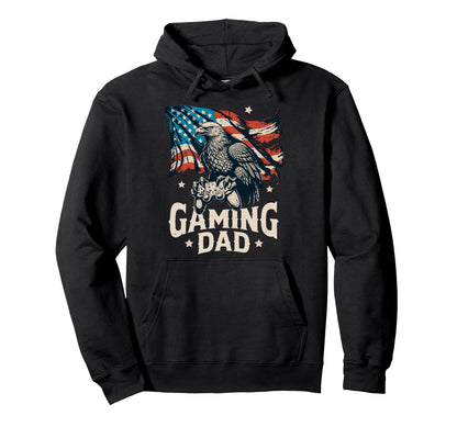 American Gaming Dad Hoodie - Aesthetic Graphic for Adults - T-Shirt, Sweatshirt, Hoodie
