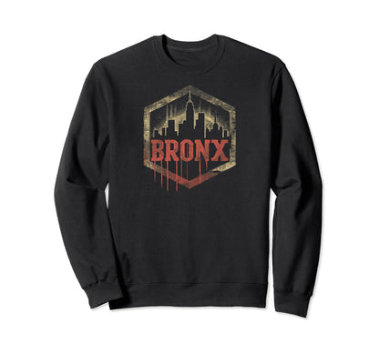 Bronx Grit 90S Grunge Urbandecay Sweatshirt - Minimalist Print for Adults - T-Shirt, Sweatshirt, Hoodie