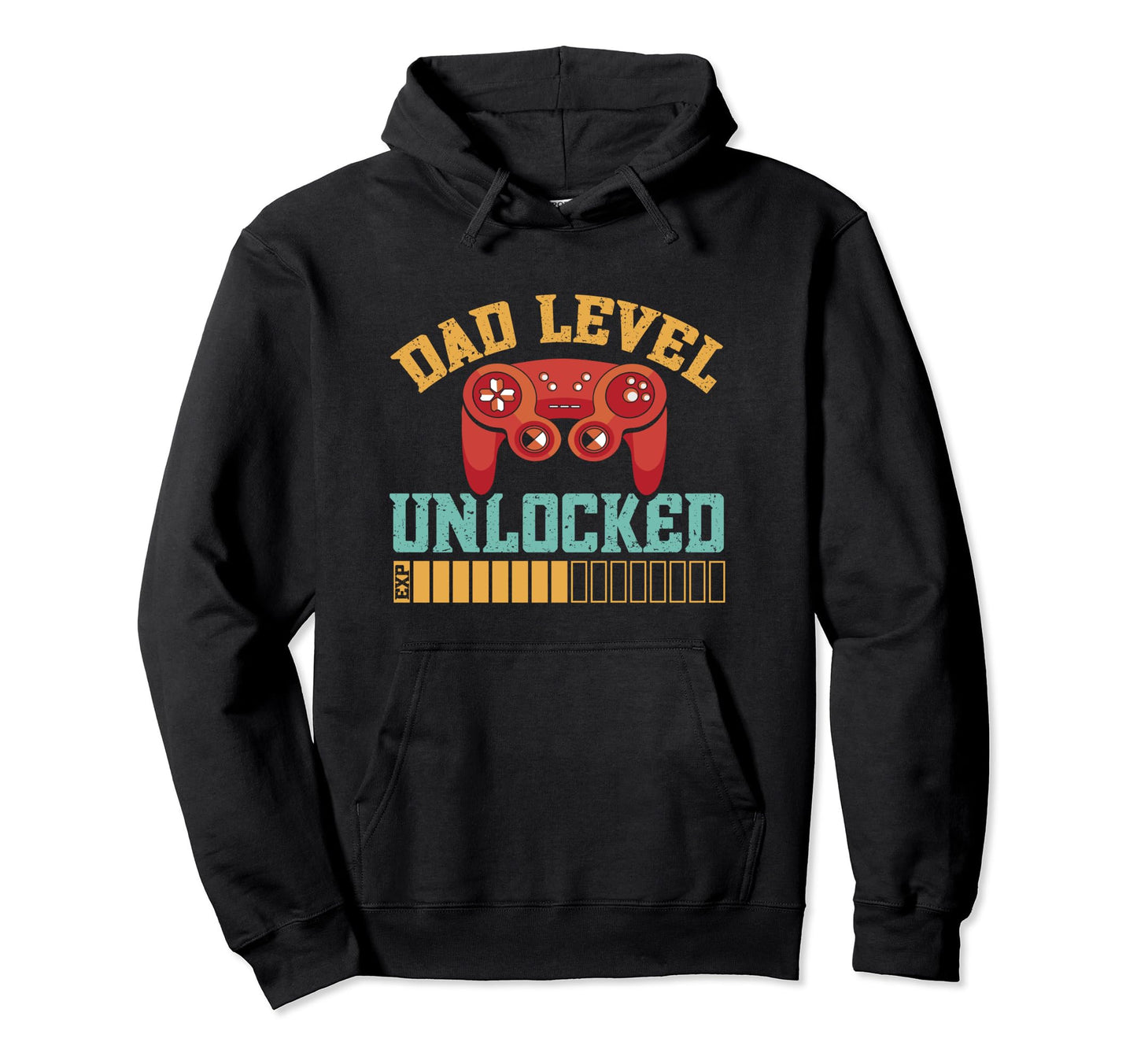 Dad Level Unlocked Fathers Day Video Hoodie - Minimalist Print Men Women - T-Shirt, Sweatshirt, Hoodie