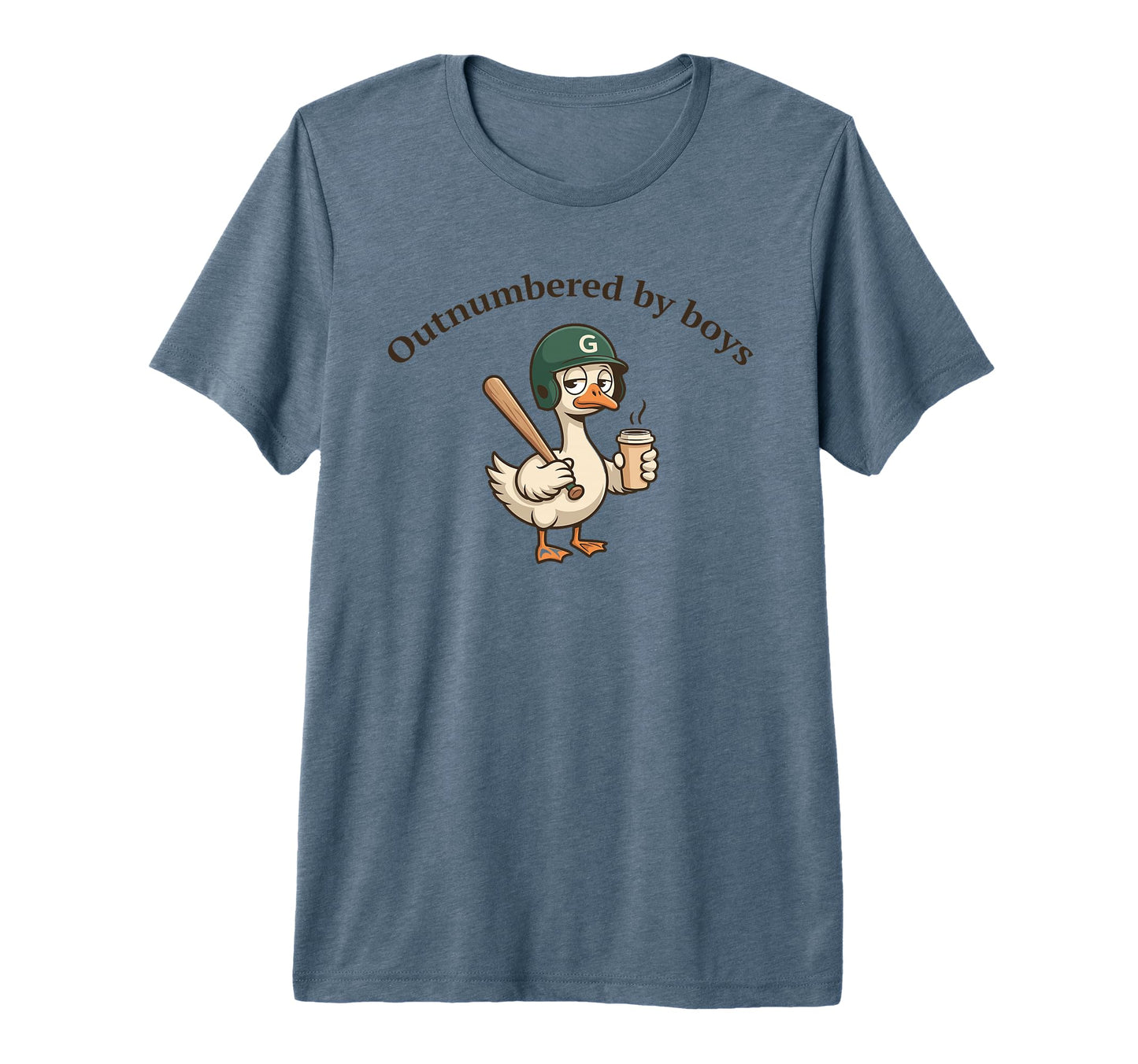 Outnumbered Funny Mom Goose Family T-Shirt - Custom Art Print Unisex - T-Shirt, Sweatshirt, Hoodie