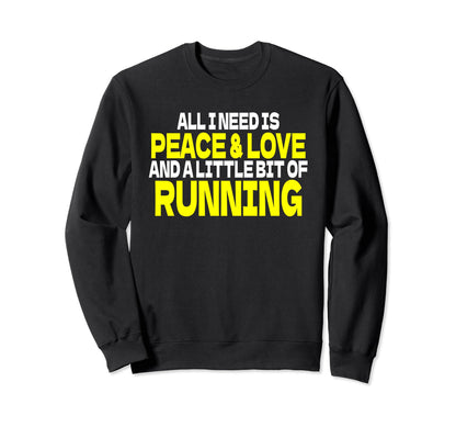Peace Sign Running Outfit Peace Sweatshirt - Aesthetic Graphic for Adults - T-Shirt, Sweatshirt, Hoodie