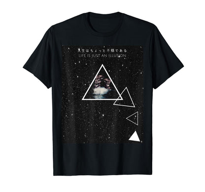 Life Is Just Illusion Vaporwave T-Shirt - Casual Everyday Wear for Adults - T-Shirt, Sweatshirt, Hoodie