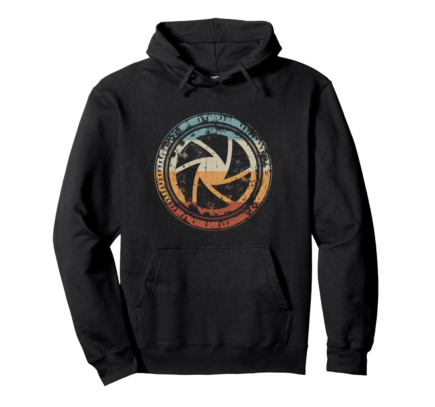 Camera Lens Aperture Iris Icon Hoodie - Minimalist Print Unisex - T-Shirt, Sweatshirt, Hoodie