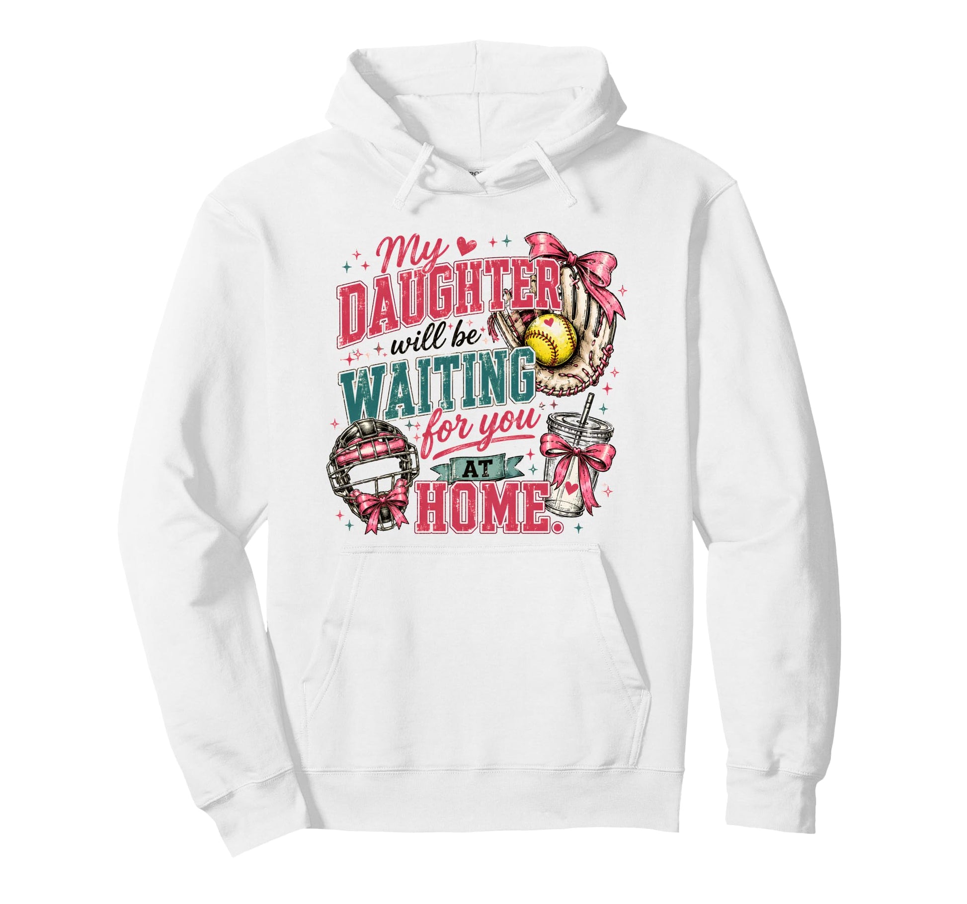 Softball Mom Proud Team Supporter Hoodie - Aesthetic Graphic Men Women - T-Shirt, Sweatshirt, Hoodie