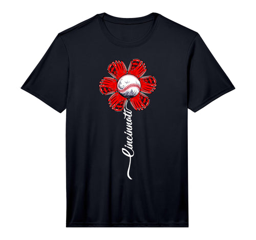 Funny Flower Baseball Lovers Performance T-Shirt - Minimalist Print Unisex - T-Shirt, Sweatshirt, Hoodie