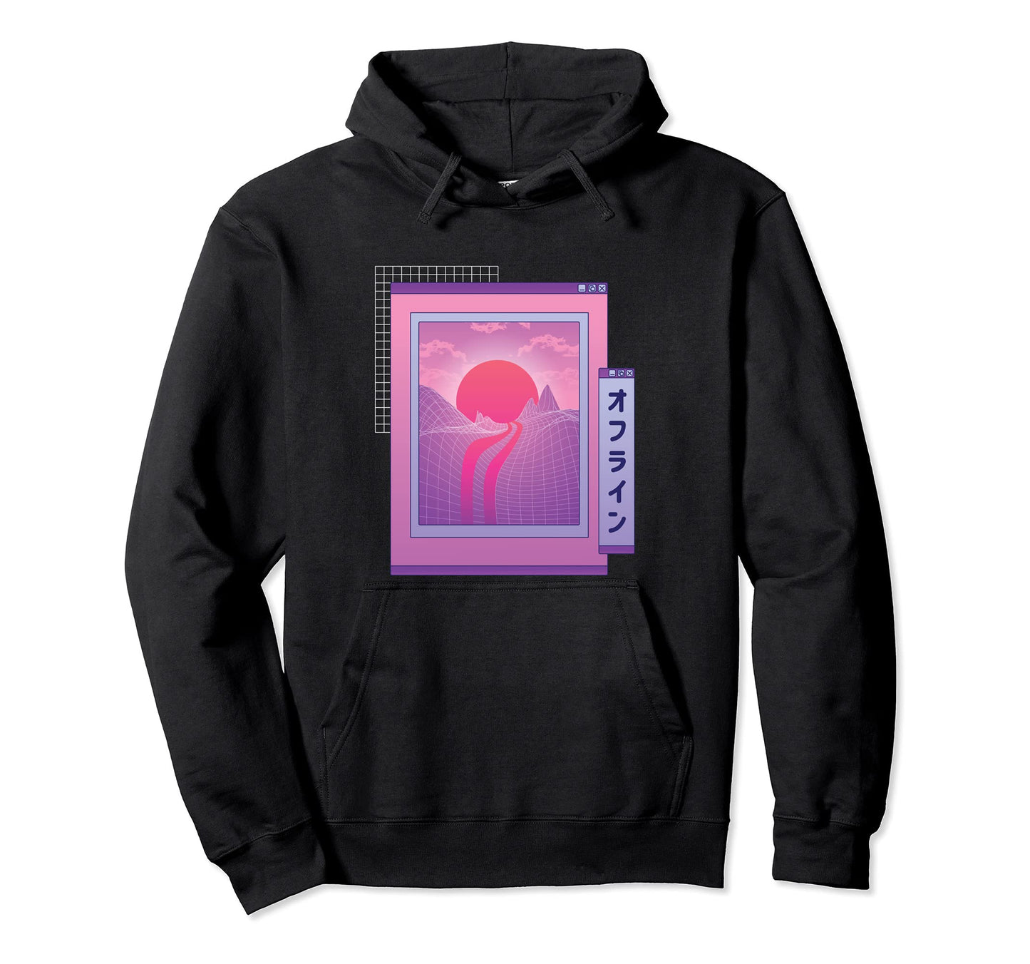 Synthwave Vaporwave Aesthetic 80S Home Hoodie - Minimalist Print Men Women - T-Shirt, Sweatshirt, Hoodie