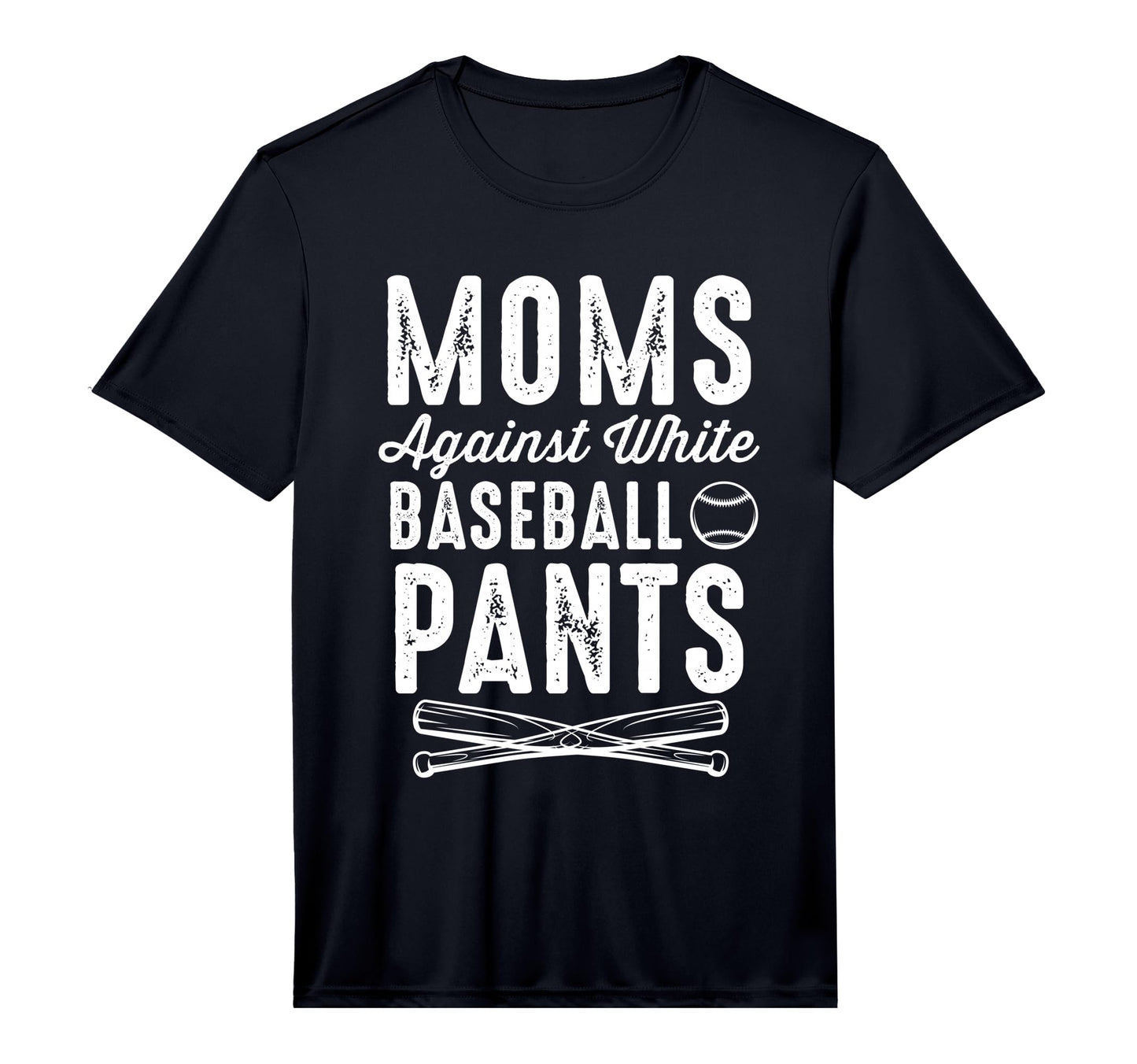 Moms Again White Baseball Trousers T-Shirt - Fun Novelty Design for Adults - T-Shirt, Sweatshirt, Hoodie