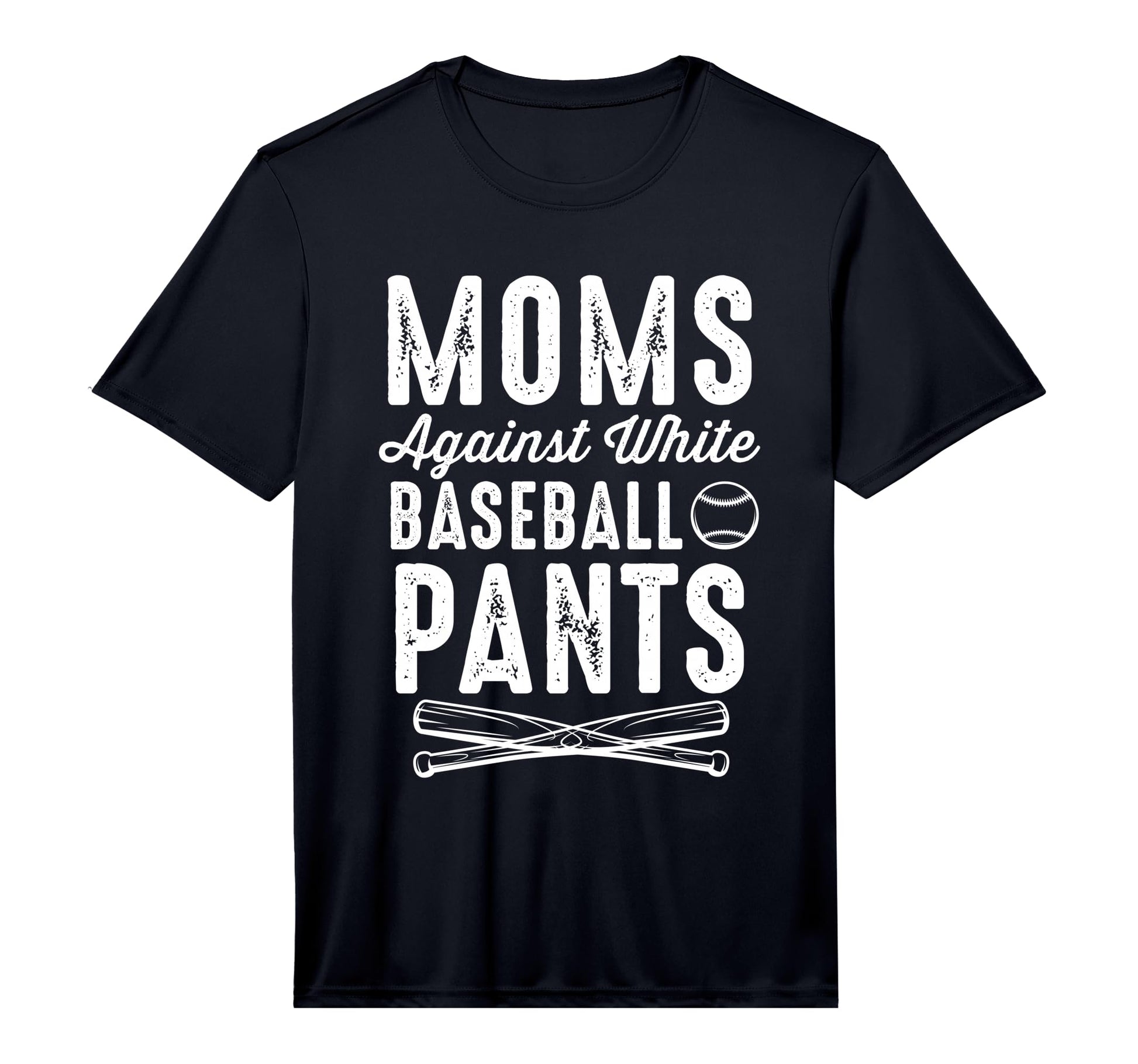 Moms Again White Baseball Trousers T-Shirt - Fun Novelty Design for Adults - T-Shirt, Sweatshirt, Hoodie