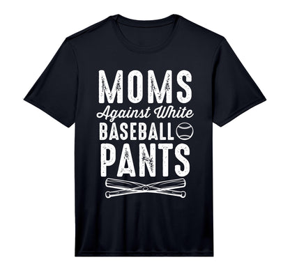 Moms Again White Baseball Trousers T-Shirt - Fun Novelty Design for Adults - T-Shirt, Sweatshirt, Hoodie