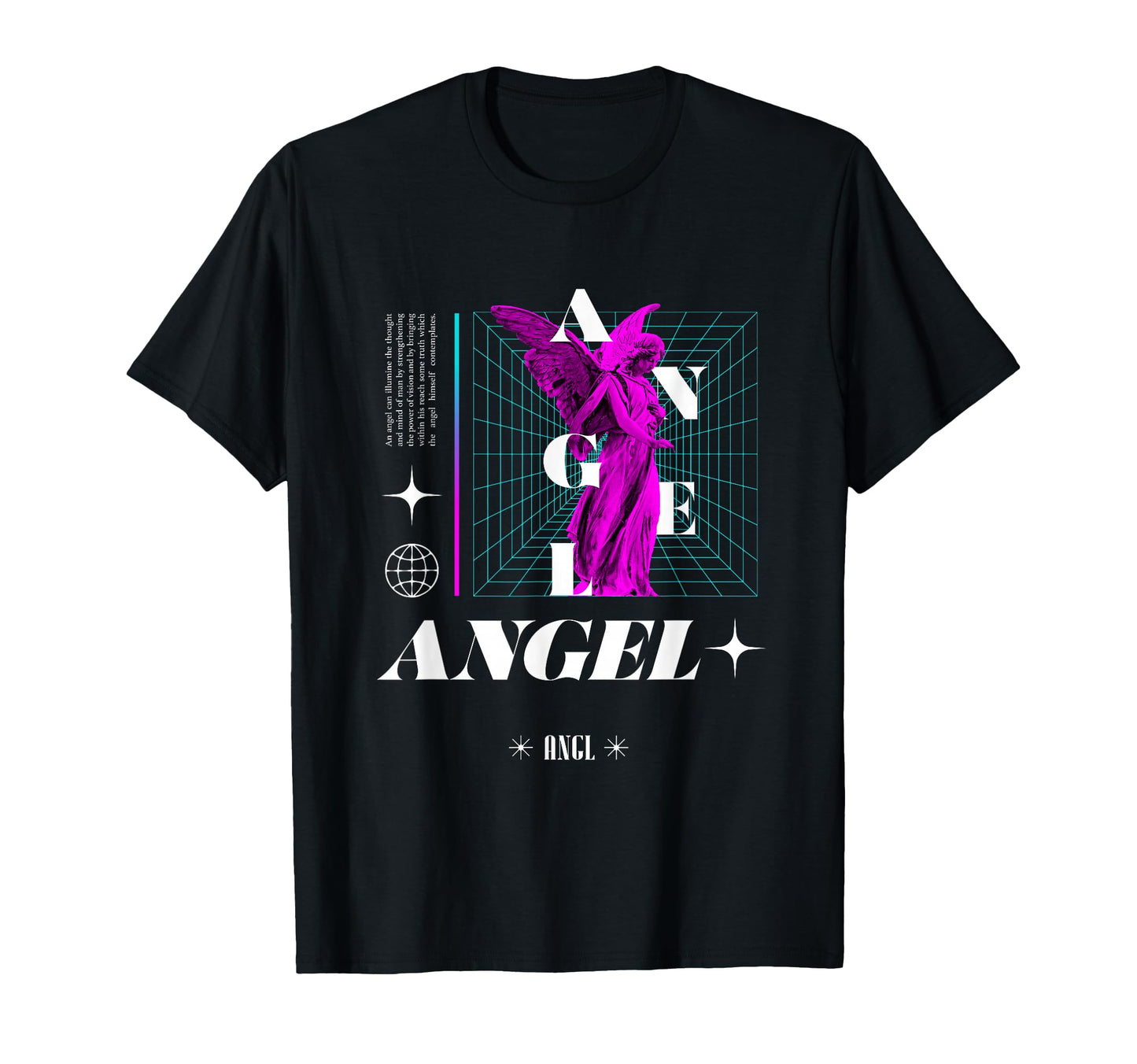 Angel Sculpture Greek Aesthetic Edgy T-Shirt - Trendy Graphic Men Women - T-Shirt, Sweatshirt, Hoodie