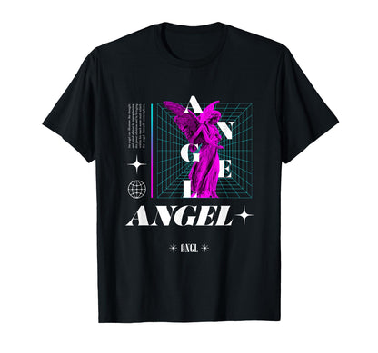 Angel Sculpture Greek Aesthetic Edgy T-Shirt - Trendy Graphic Men Women - T-Shirt, Sweatshirt, Hoodie