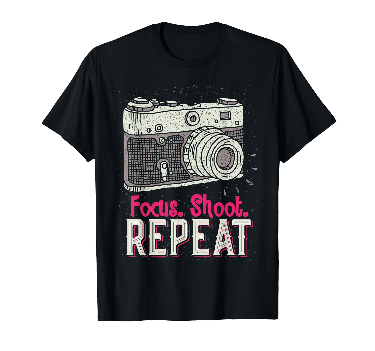 Focus Shoot Repeat Photography T-Shirt - Aesthetic Graphic Men Women - T-Shirt, Sweatshirt, Hoodie