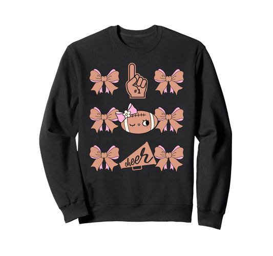 Cheerleader American Football Sweatshirt - Custom Art Print Men Women - T-Shirt, Sweatshirt, Hoodie