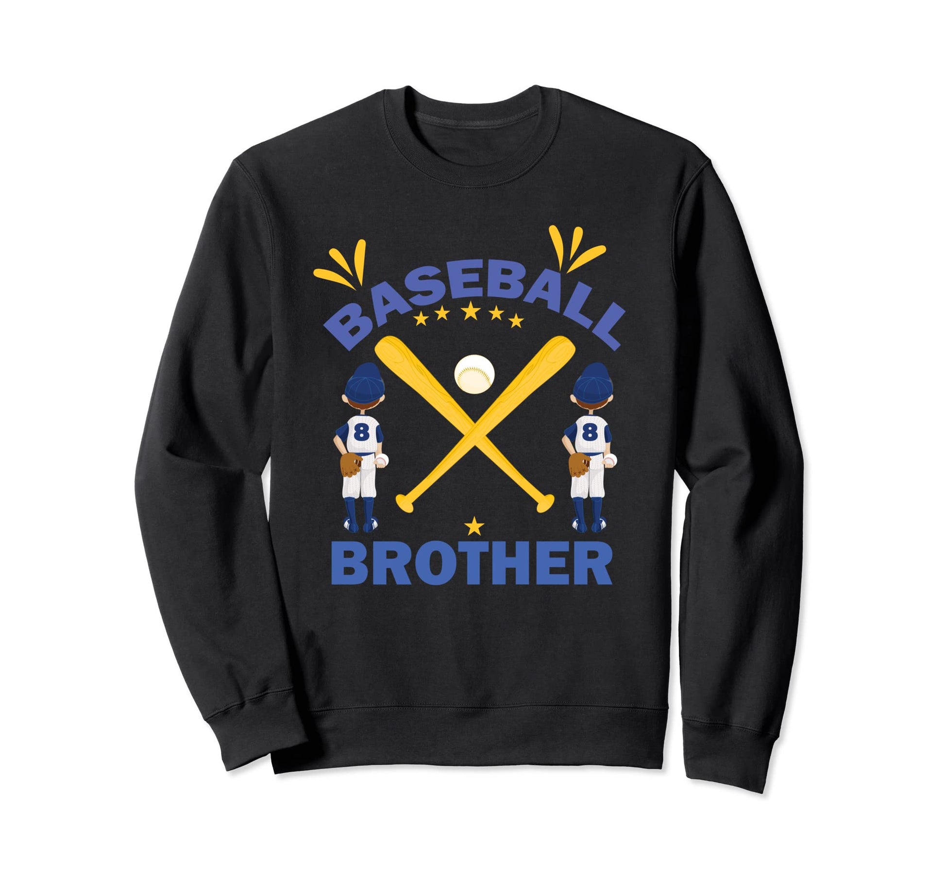 Fun Baseball Brother Bat Ball Sweatshirt - Novelty Apparel for Adults - T-Shirt, Sweatshirt, Hoodie