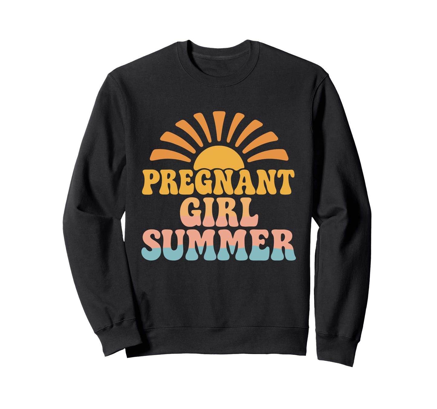 Summer Pregnancy Boho Coastal Sweatshirt - Streetwear Style Men Women - T-Shirt, Sweatshirt, Hoodie