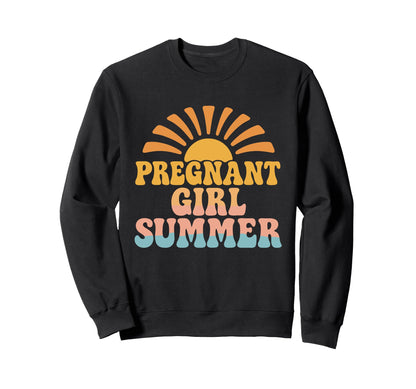 Summer Pregnancy Boho Coastal Sweatshirt - Streetwear Style Men Women - T-Shirt, Sweatshirt, Hoodie