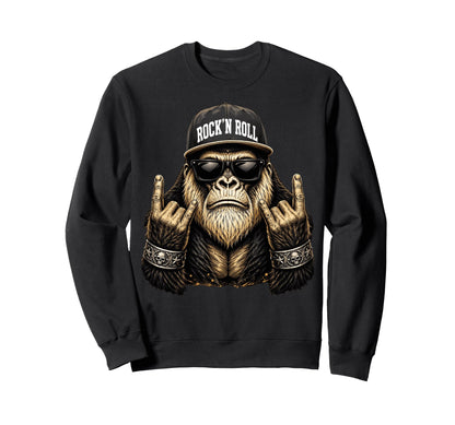 Bigfoot Rock Sasquatch Heavy Sweatshirt - Aesthetic Graphic Men Women - T-Shirt, Sweatshirt, Hoodie