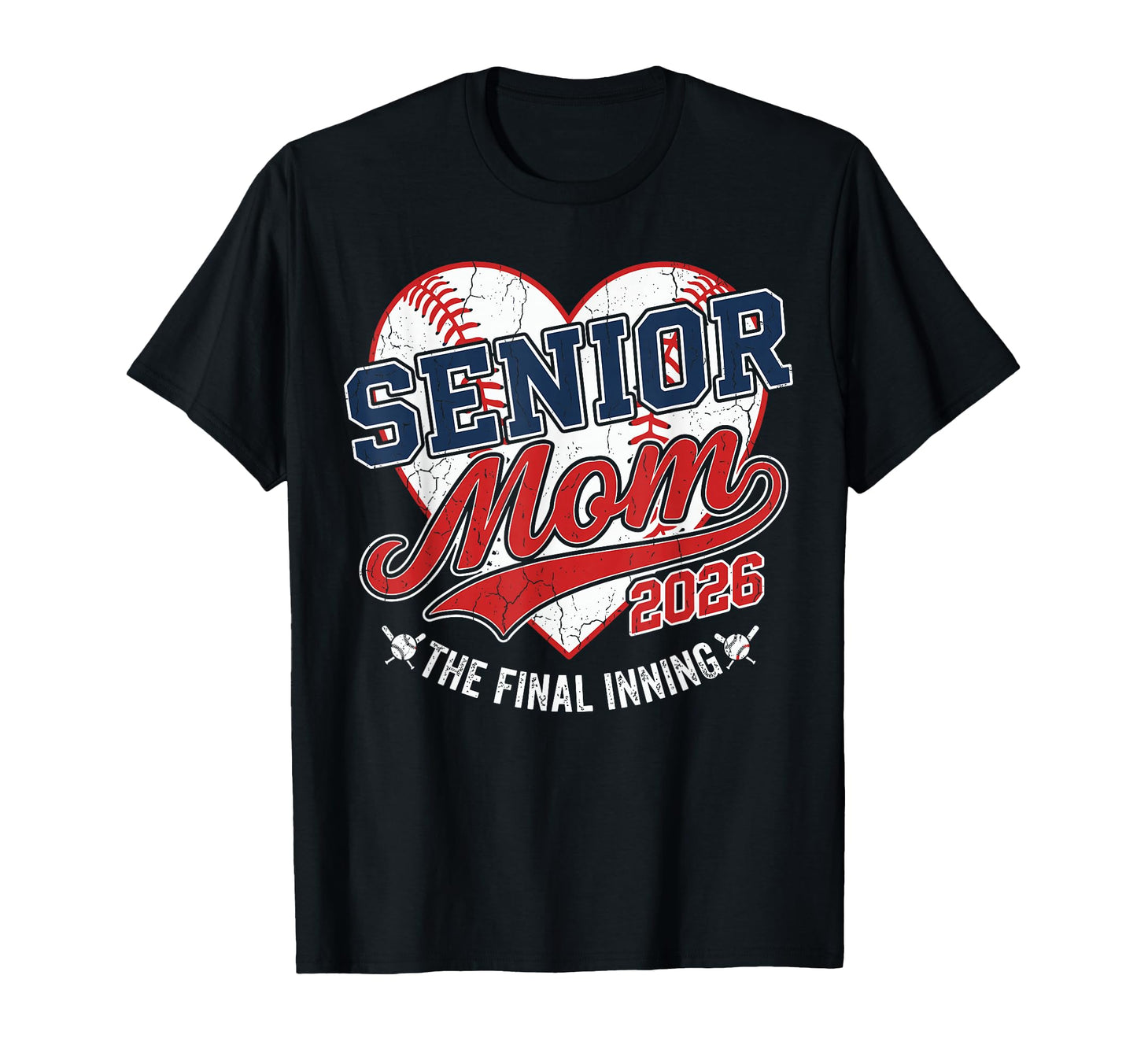 Senior Baseball Mom Grad Class T-Shirt - Graphic Print for Adults - T-Shirt, Sweatshirt, Hoodie